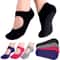 Cotton Fitness Pilates Socks for Women, Non-slip Yoga Ballet Dance Slippers, Barefoot Gym Workout