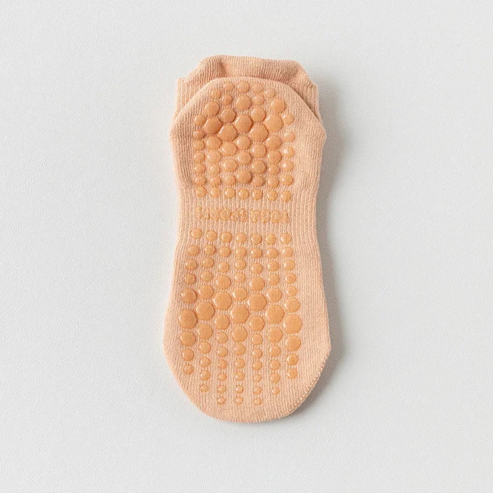 Cotton Yoga Socks Women, Mesh Breathable Non-Slip Gym Pilates Socks for Fitness & Dance