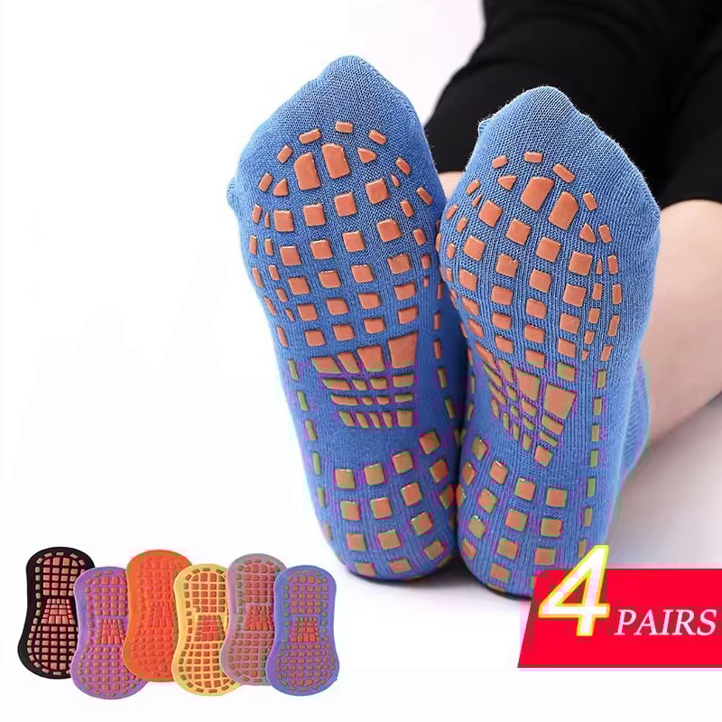 NonSlip Wear Resistant Yoga Socks Womens Comfortable Pilates Pure Cotton Silicone Massage Socks 0