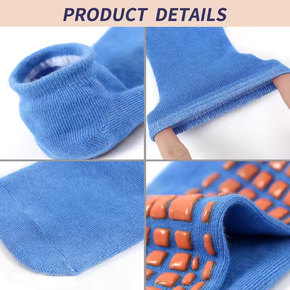 NonSlip Wear Resistant Yoga Socks Womens Comfortable Pilates Pure Cotton Silicone Massage Socks 4