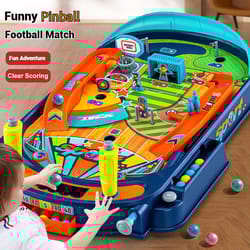 two-player pinball table game, marble battle action toy, parent-child learning, fun gift for kids