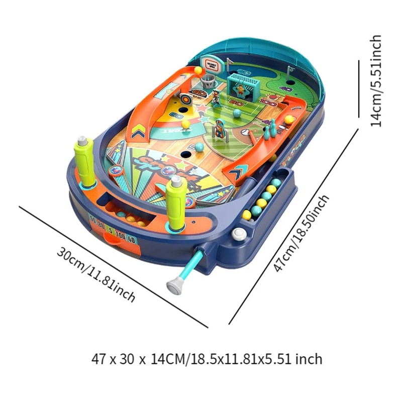 TwoPlayer Pinball Table Game Marble Battle Action Toy ParentChild Learning Fun Gift For Kids 5