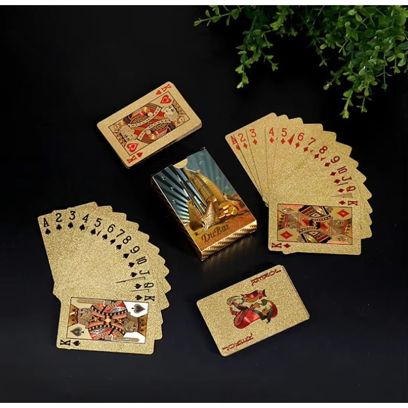 Plastic Playing Cards, Waterproof Euro Style Poker Cards for Table Games and Magic Holiday Collectibles