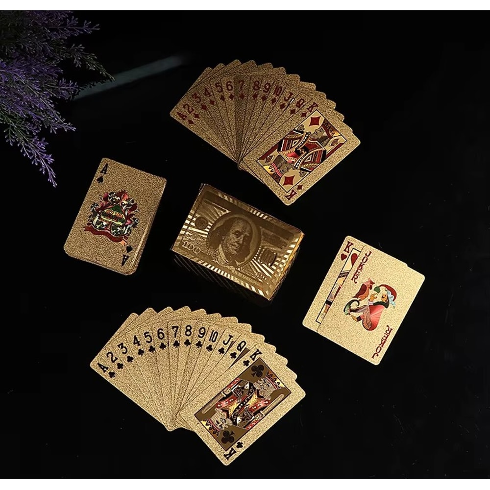 Plastic Playing Cards, Waterproof Euro Style Poker Cards for Table Games and Magic Holiday Collectibles