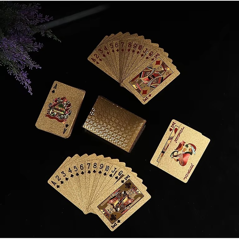 Plastic Playing Cards, Waterproof Euro Style Poker Cards for Table Games and Magic Holiday Collectibles