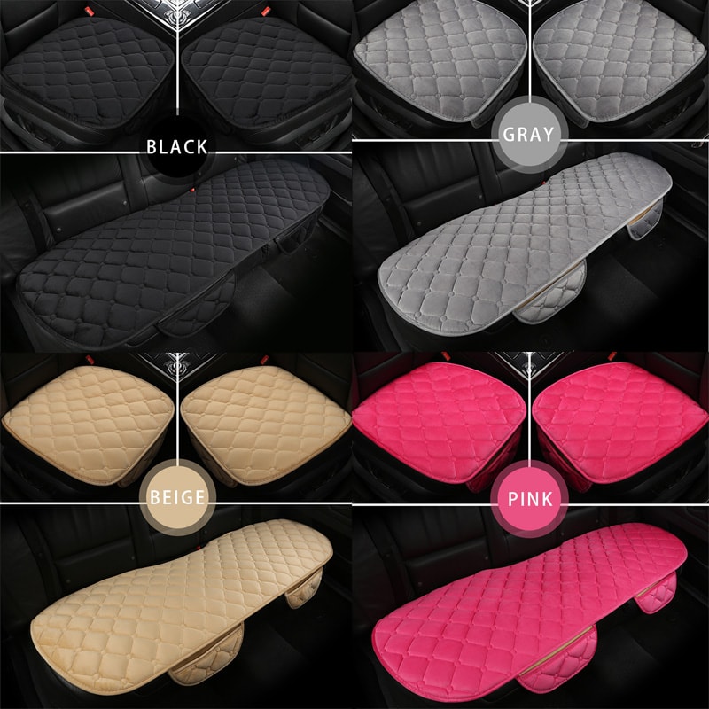 AntiSlip Car Seat Cover Soft Seat Cushion Auto Chair Protector Pad Universal For Sedan SUV Pickup T 4