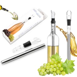 wine cooler, stainless steel wine cooling stick, bar pourer, beer chiller stick