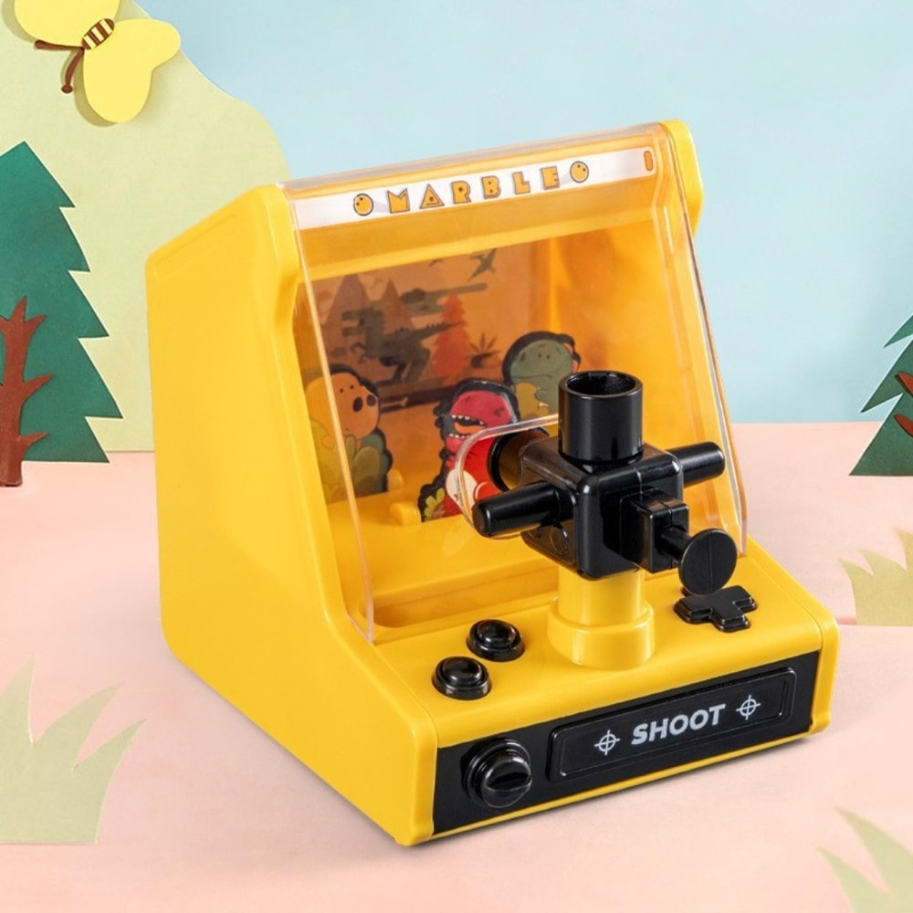 Desktop Arcade Game for Children, Interactive Shooting Marble Machine, Funny Anti-stress Toy