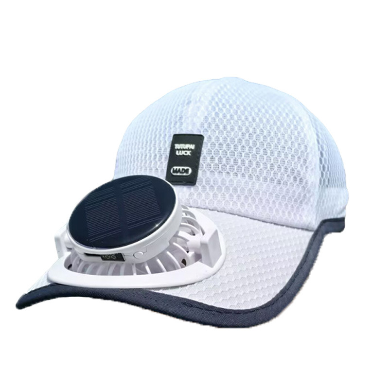USB Rechargeable Outdoor Sun Protection Hat Breathable Baseball Cap With Solar Fan Summer Cooling S 5
