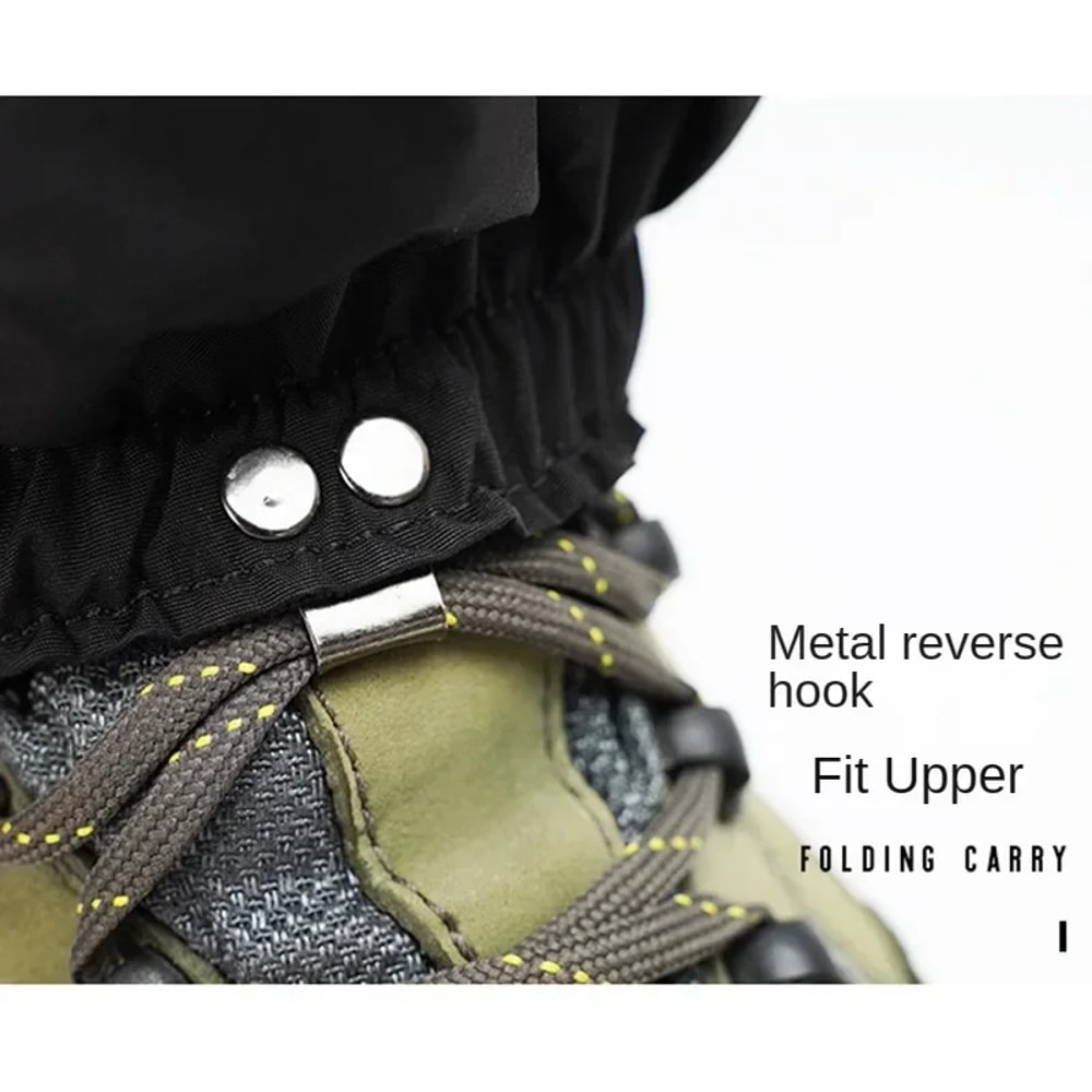 Ski Snow Cover for Hiking, Mountaineering, Cycling Leggings, Outdoor Shoes Leg Covers, Anti-Snow Anti-Sand for Men