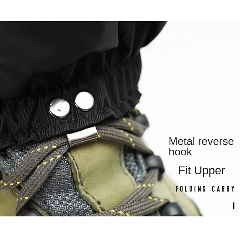 Ski Snow Cover for Hiking, Mountaineering, Cycling Leggings, Outdoor Shoes Leg Covers, Anti-Snow Anti-Sand for Men