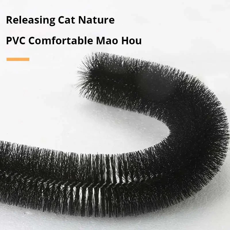 Self Grooming Cat Toy Arch with Massage Rubbing Brush, Scratching Pad Toy for Cats