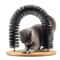 Self Grooming Cat Toy Arch with Massage Rubbing Brush, Scratching Pad Toy for Cats