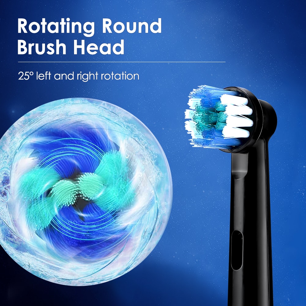 Rechargeable Rotary Toothbrush Intelligent Rotating Electric Toothbrush Compatible With Oral B Repl 2