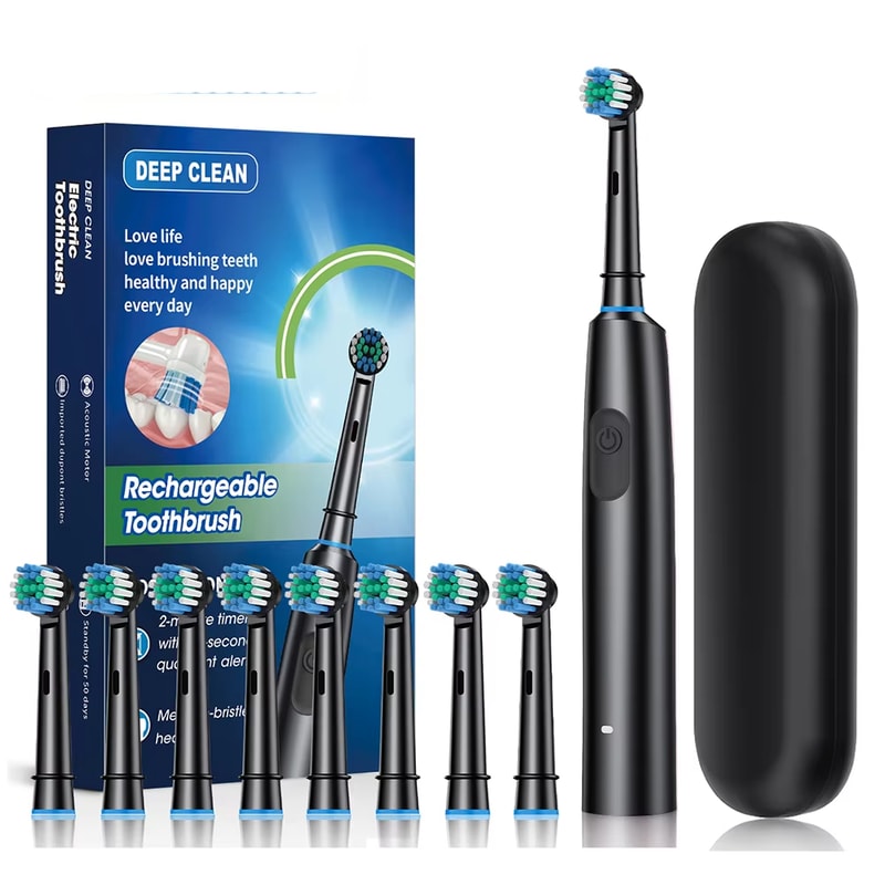 Rechargeable Rotary Toothbrush Intelligent Rotating Electric Toothbrush Compatible With Oral B Repl 7