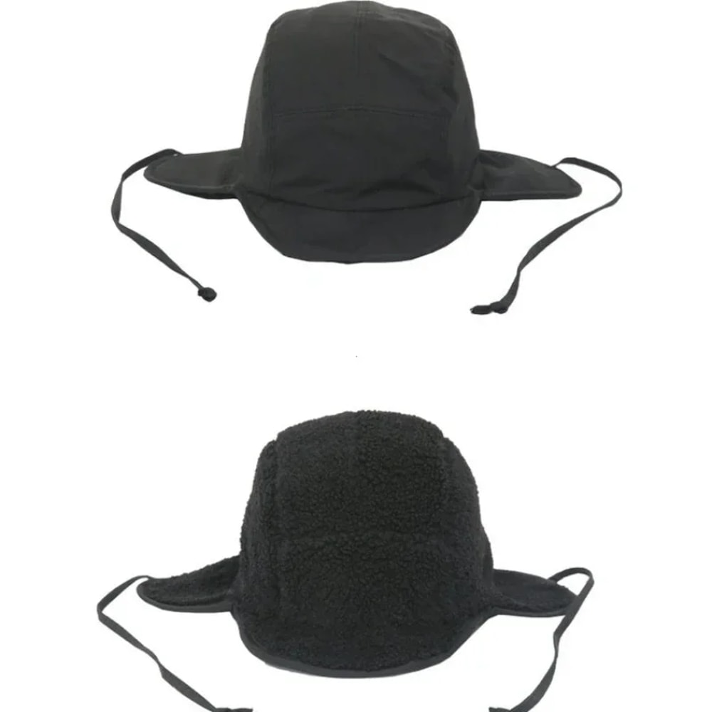 Winter Outdoor Cycling Hat, Fashion Fleece Bomber Cap for Men and Women, Cold-proof Ear Protection