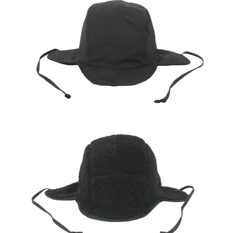 Winter Outdoor Cycling Hat, Fashion Fleece Bomber Cap for Men and Women, Cold-proof Ear Protection