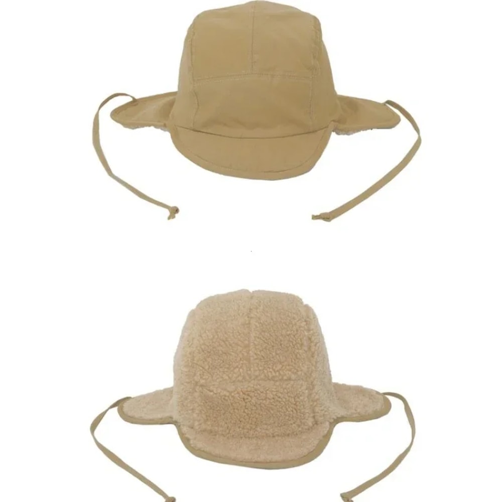 Winter Outdoor Cycling Hat, Fashion Fleece Bomber Cap for Men and Women, Cold-proof Ear Protection