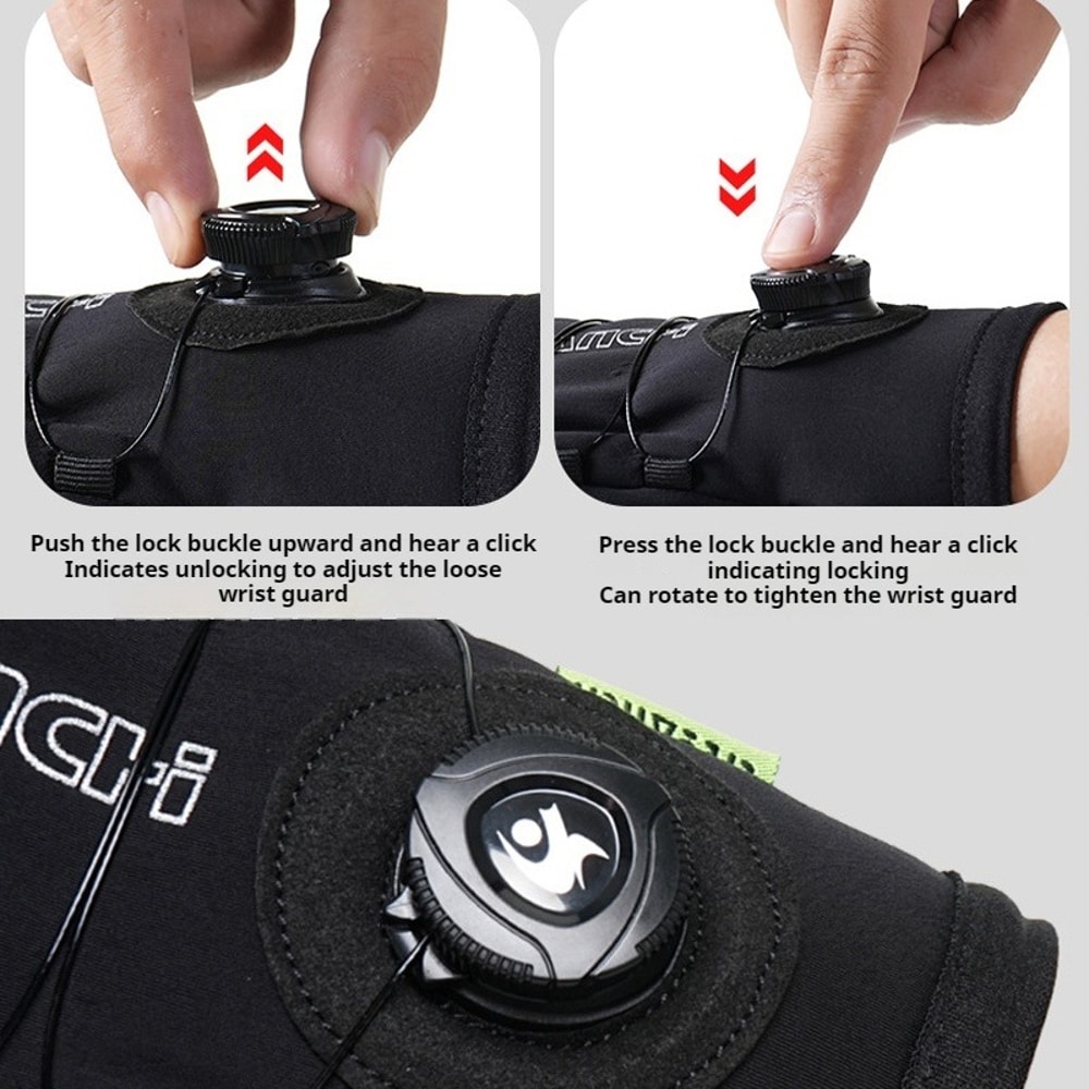 Extended Thickened Windproof Skiing Gloves, Waterproof Touchscreen Winter Warm Gloves for Men Women