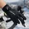 Extended Thickened Windproof Skiing Gloves, Waterproof Touchscreen Winter Warm Gloves for Men Women