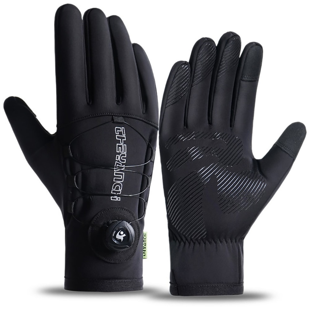 Extended Thickened Windproof Skiing Gloves, Waterproof Touchscreen Winter Warm Gloves for Men Women