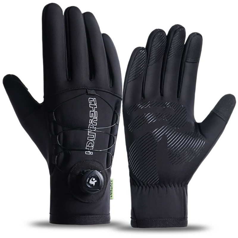 Extended Thickened Windproof Skiing Gloves, Waterproof Touchscreen Winter Warm Gloves for Men Women
