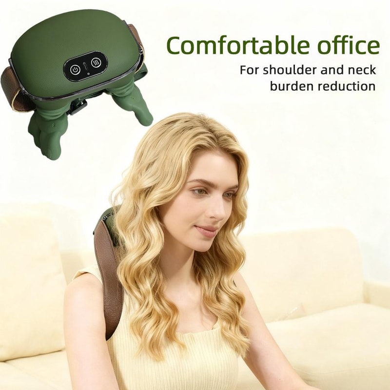 Electric Kneading Pillow, Modes Bionic Neck Shoulder Massager for Relaxing Neck and Leg Muscles