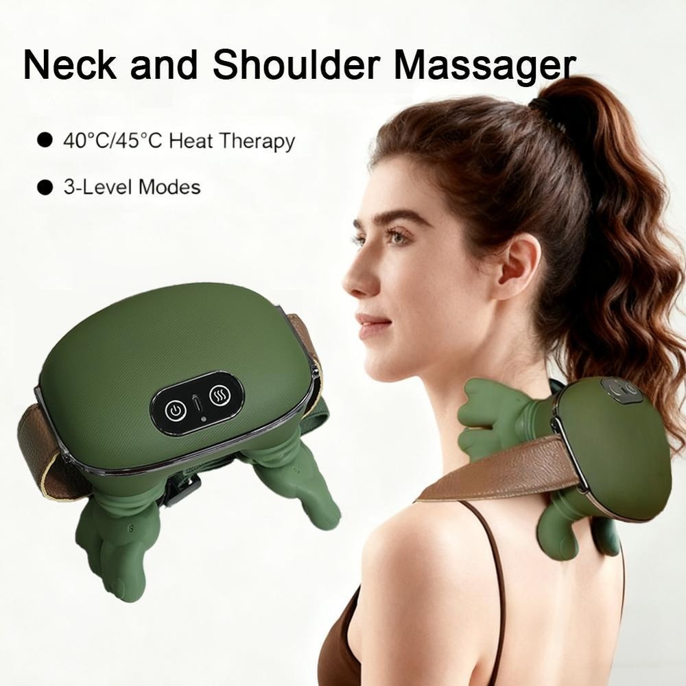 Electric Kneading Pillow, Modes Bionic Neck Shoulder Massager for Relaxing Neck and Leg Muscles