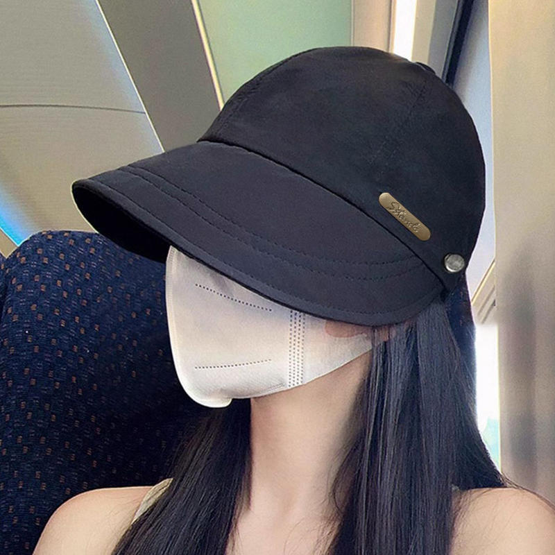 Adjustable Sun Protection, Portable Fisherman Hat, Ladies Wide Brim Outdoor Hat