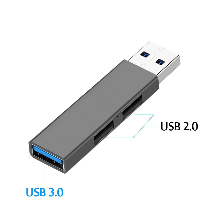 USB Hub For PC Multi USB Splitter Hub Expand Ports With Power Adapter 7
