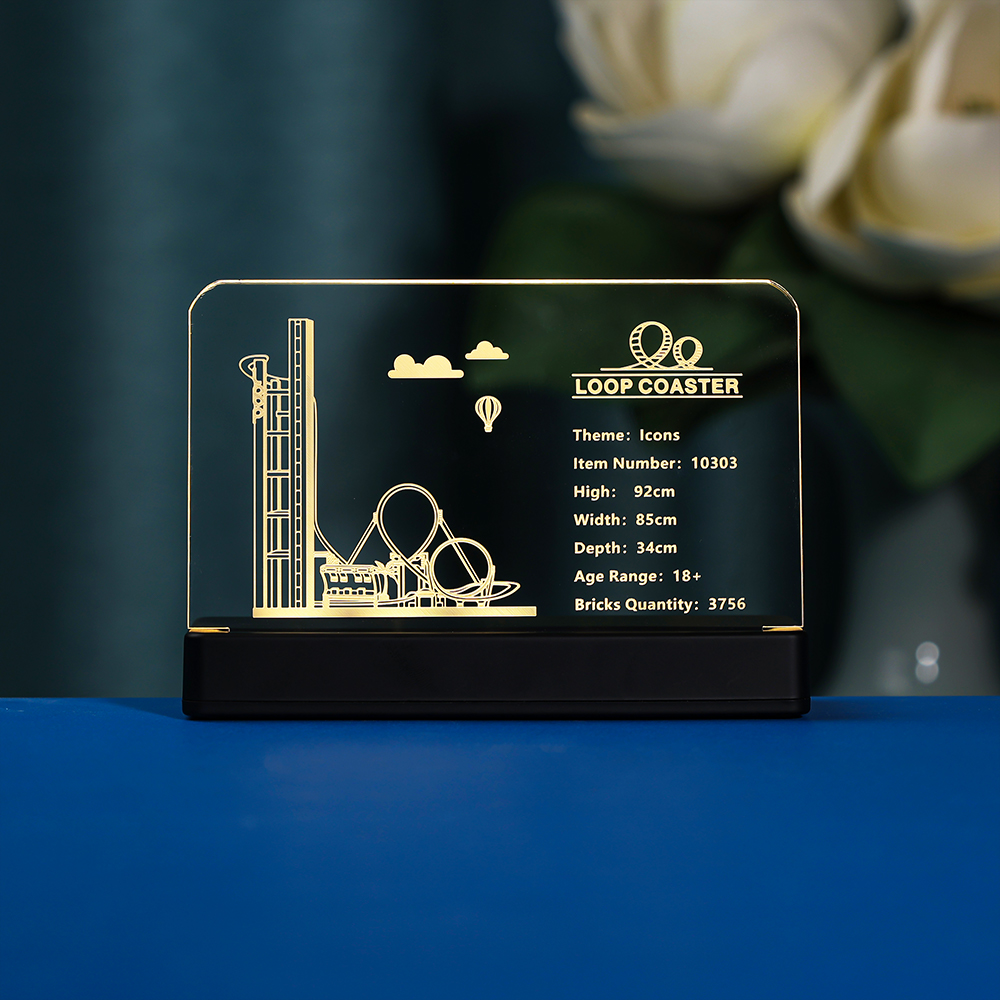 Toys Lamp Set Loop Coaster Building Blocks Bricks No Model Included 5