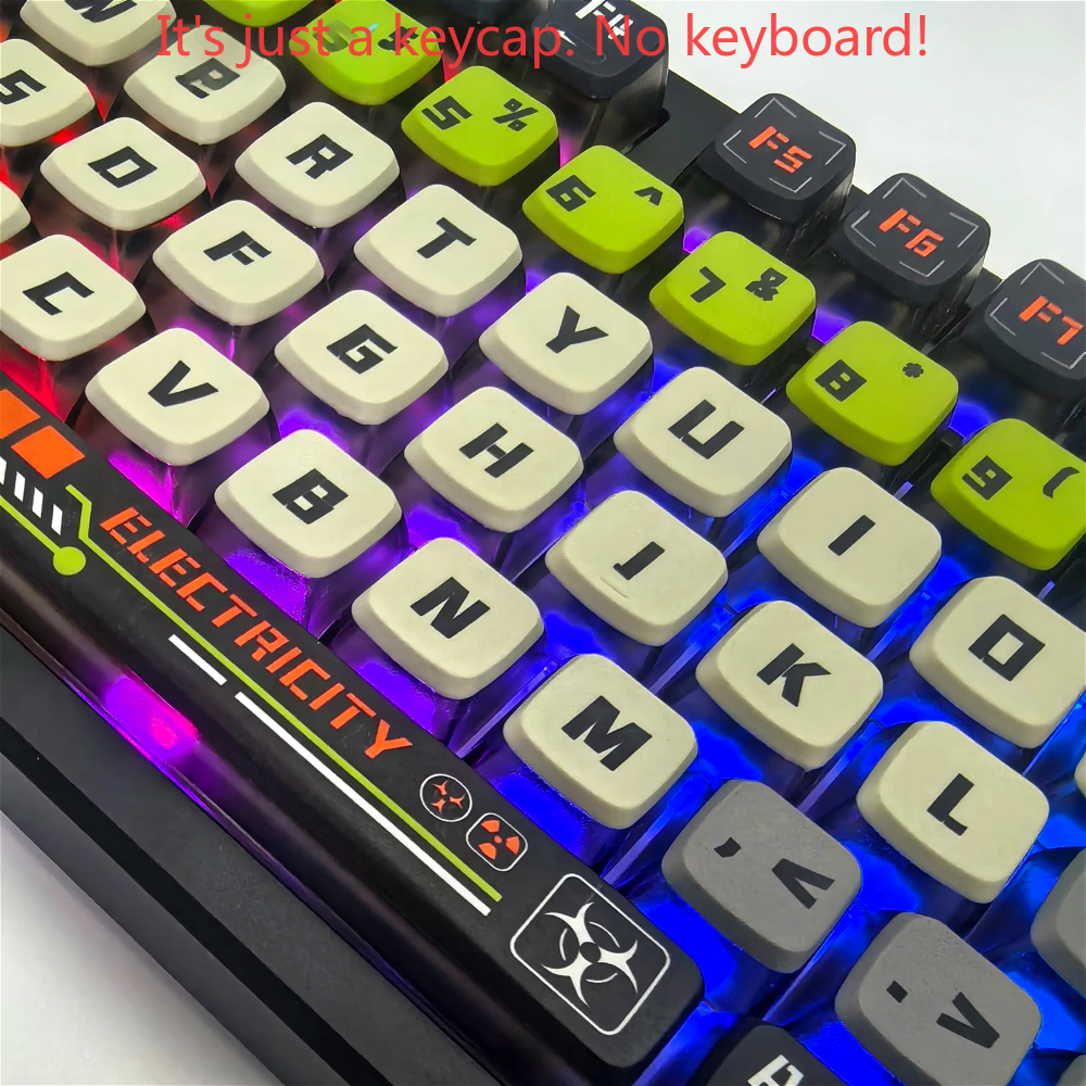 Doomsday Crossing Personalized Keycaps Translucent Pudding Keycaps PBT PC SAX Quad For MX Switch Me 2