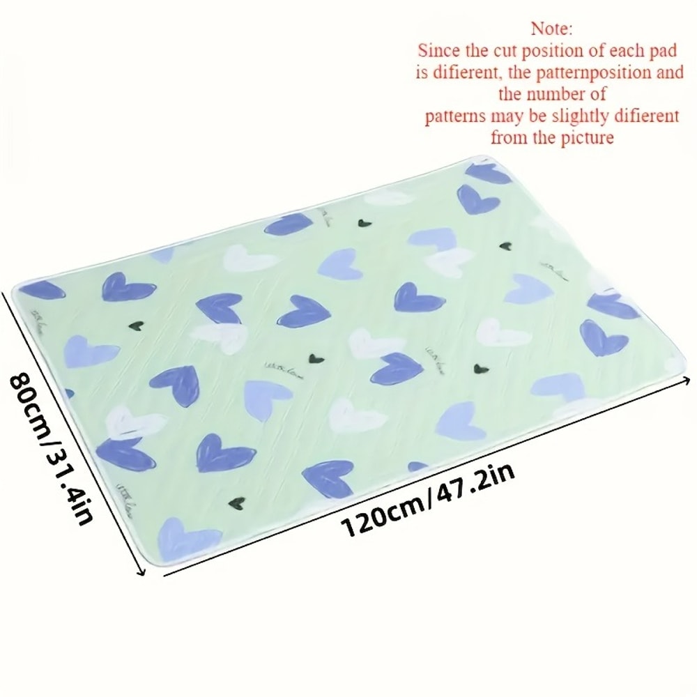 Durable Polyester Fiber Care Mat Design - Washable & Reusable Anti-Slip Bed Protector for Adults, Seniors & Pets