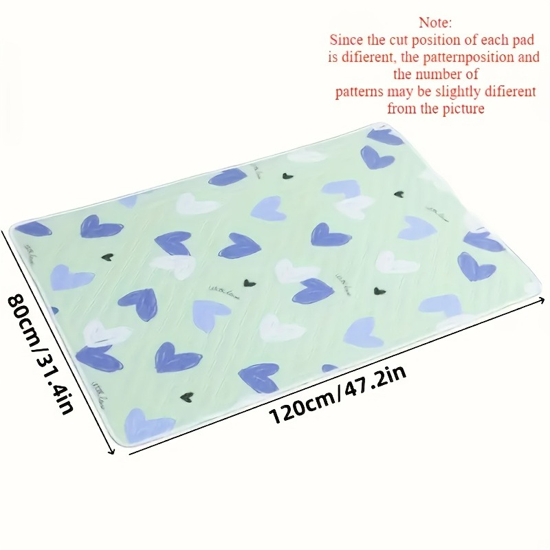 Durable Polyester Fiber Care Mat Design - Washable & Reusable Anti-Slip Bed Protector for Adults, Seniors & Pets