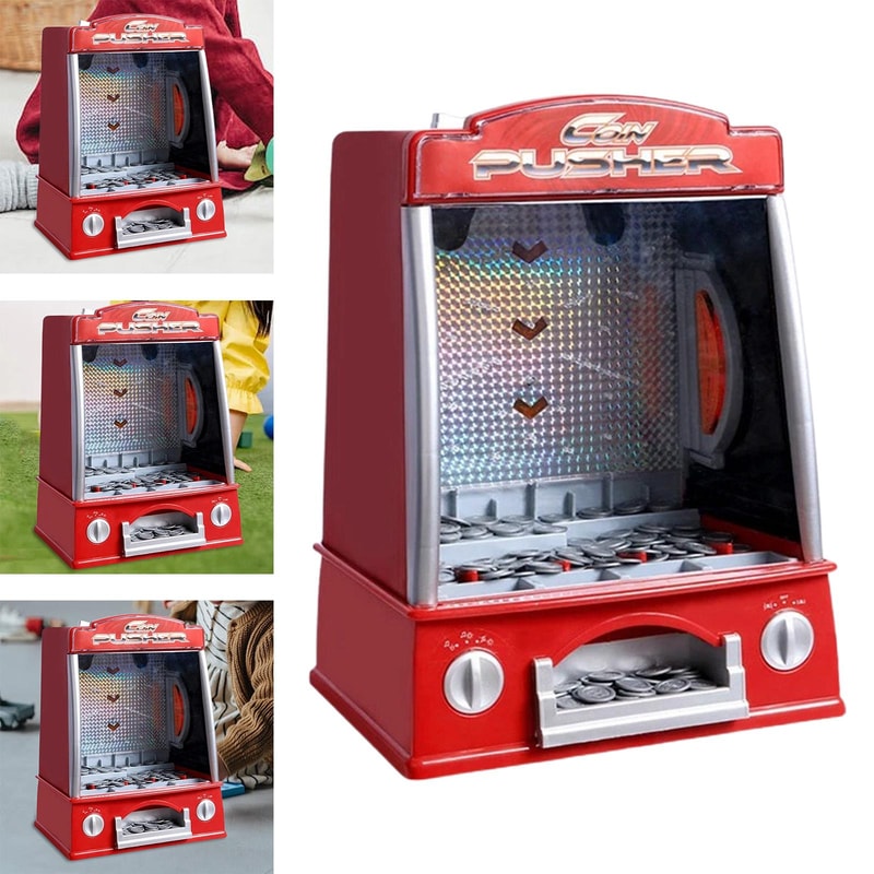 Exciting Electronic Arcade Game Machine, Music, Lights, Tokens for Kids, Ideal Party Favor Gift