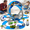 Electric Engineering Race Car Toy Space Track Toys Magic Climbing Bendable Flexible Race Track Cars 0