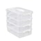 Clear Stackable Storage Box with Lid, Plastic Organizer for Toy Blocks, Building Block Storage