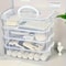 Clear Stackable Storage Box with Lid, Plastic Organizer for Toy Blocks, Building Block Storage