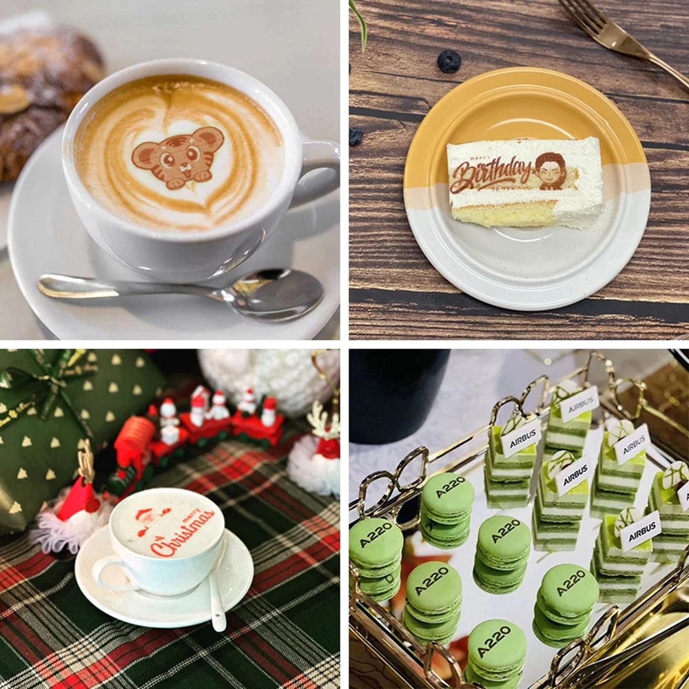 Mini Coffee Latte Art Inkjet Printpen Handheld Food Printer Portable DIY Patterns Design BT Wireles 1