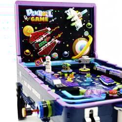 pinball machine brick model assembly creative game console building blocks diy toy boy gift set puzzle