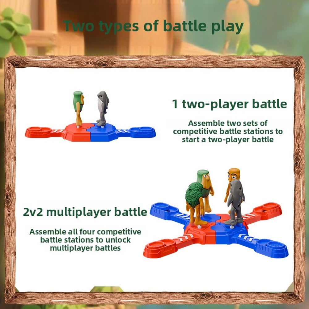 New Shanhaijing Multiplayer Battle Toy Wooden Stick Parent Child Interaction Arena Games Gift 2