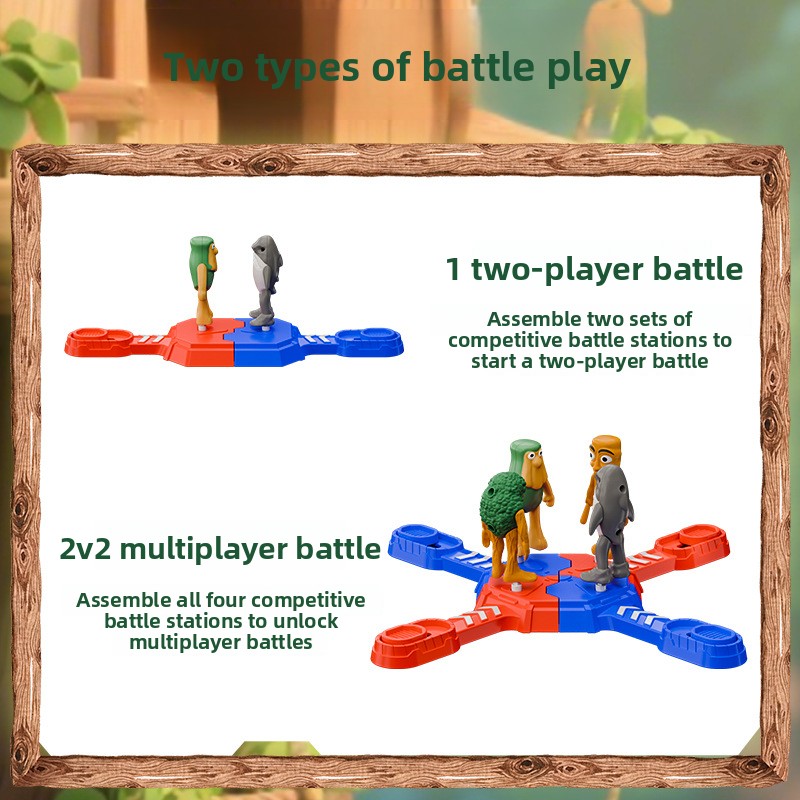 New Shanhaijing Multiplayer Battle Toy Wooden Stick Parent Child Interaction Arena Games Gift 2
