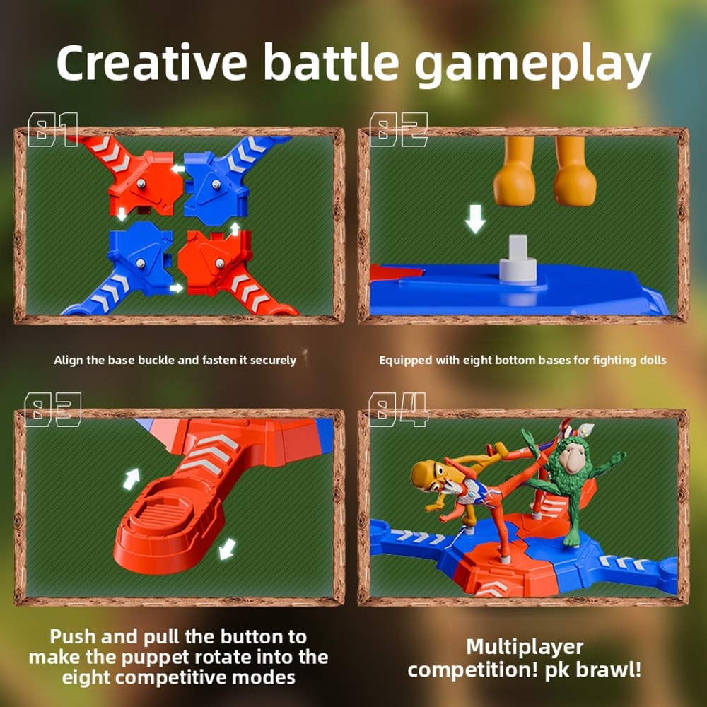 New Shanhaijing Multiplayer Battle Toy Wooden Stick Parent Child Interaction Arena Games Gift 3