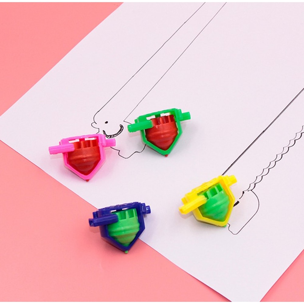 Whistle Spinning Tops, Top Plastic Gyroscope Pressure Gyro Toys for Kids, Classic Children's Gift