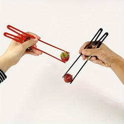 durable plastic reusable training chopsticks, perfect for enthusiasts