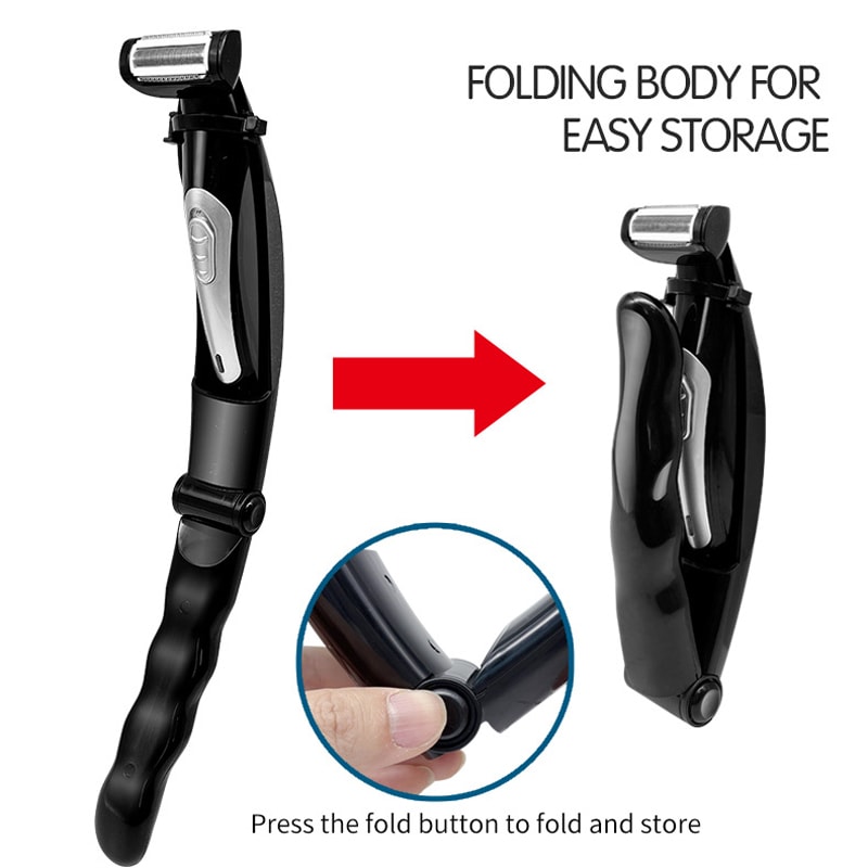 Back Shavers for Men Long Handle, Detachable Extension Handle Body Groomers for Smooth Shaving