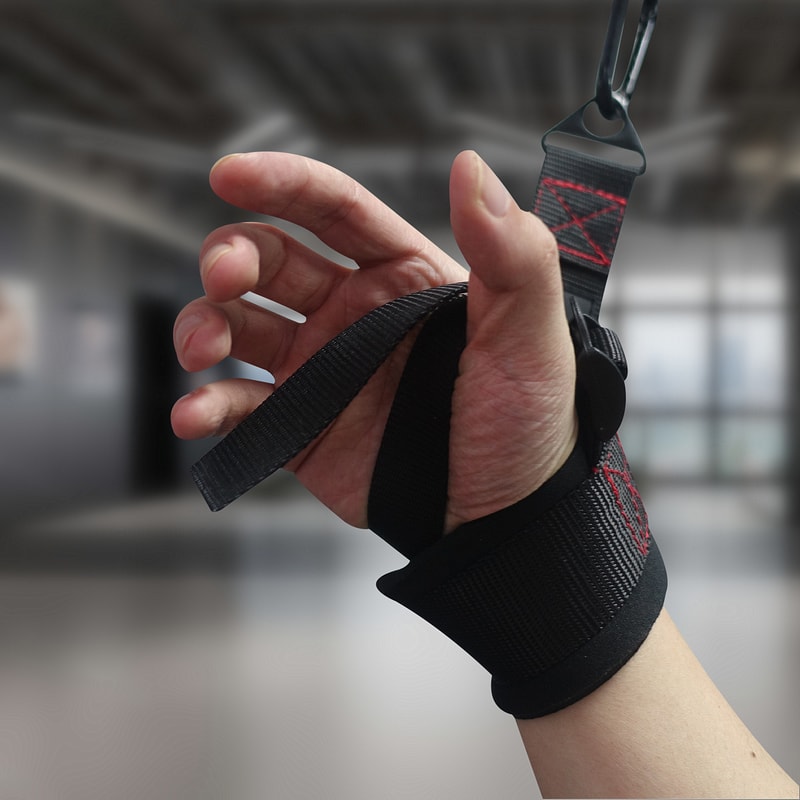 Arm Wrestling Forearm Strengthener, Fitness One-hand Wrist Strap Handle, Pull-down Bodybuilding Cable Attachment