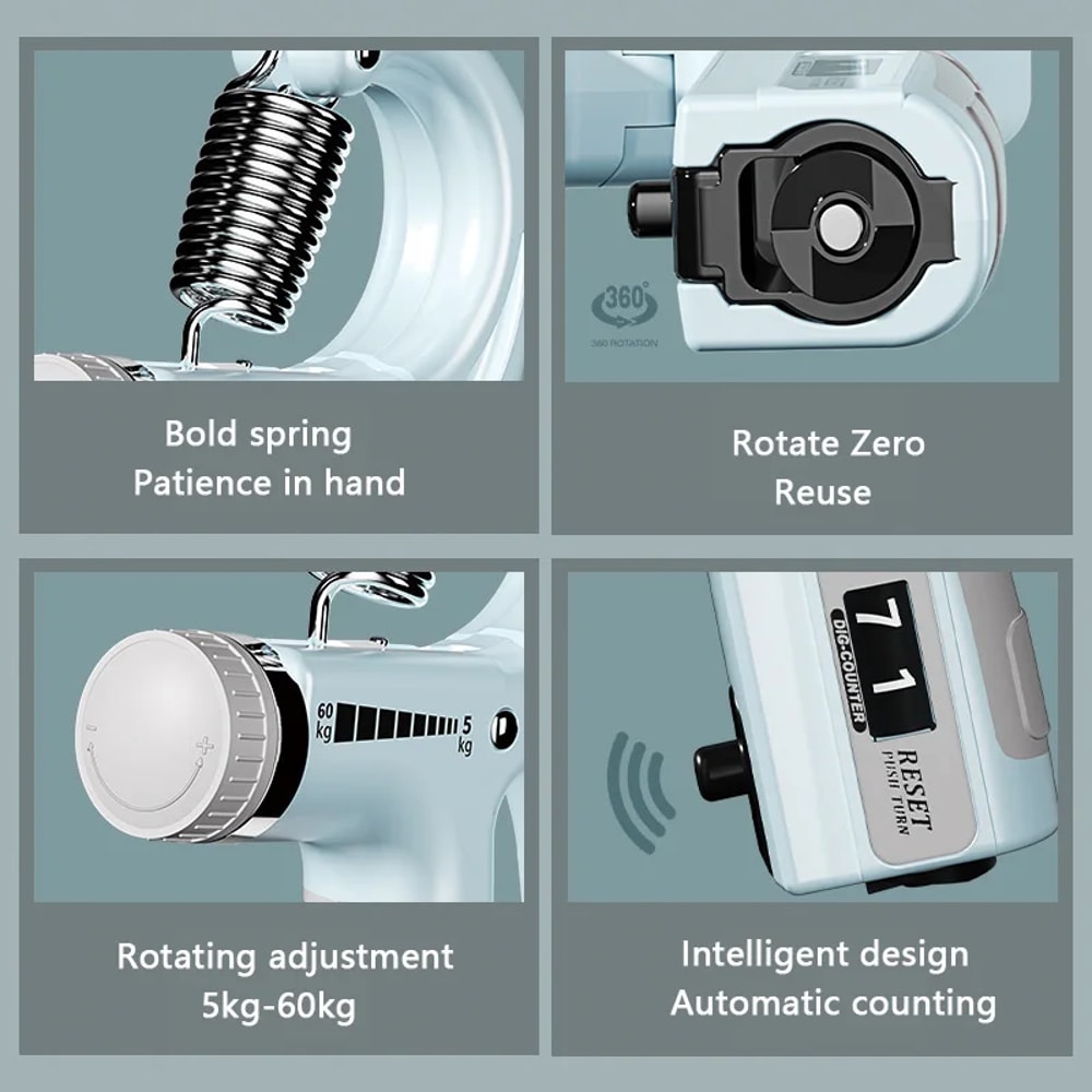 Adjustable Resistance Hand Grip Forearm Strengthener Hand Squeezer For Grip Strength And Muscle Bui 3