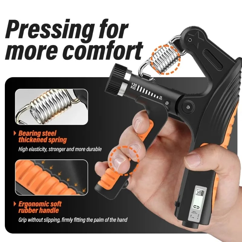 Heavy Hand Grip Exercise Adjustable Strengthener Gripper Finger Expander For Muscle Building And Fi 1