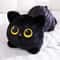 Cuddly Black Cat Plush Toy Doll Cute Big Pillow Cushion For Boys Girls Birthday Gifts 3